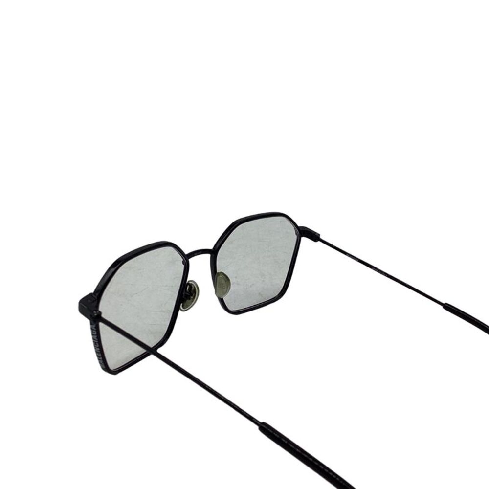 Balenciaga BB0198O Hexagon-Framed Eyeglasses in Black Metal - Picture 9 of 9